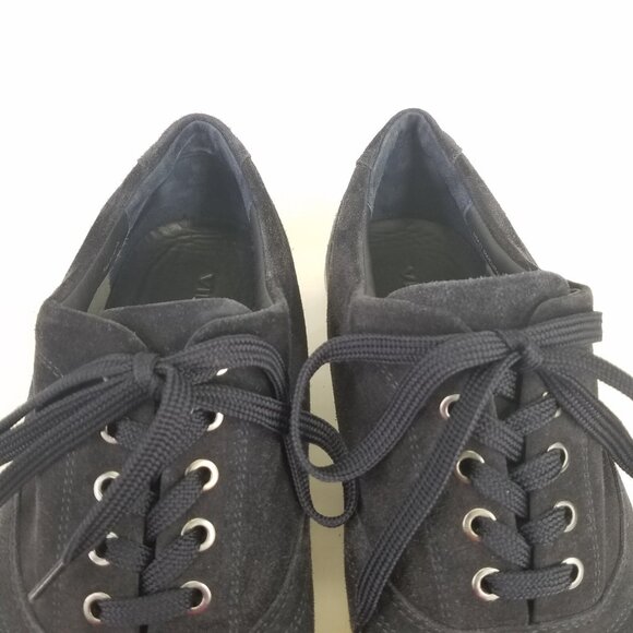 VINCE Suede Lace Up Sneaker Men's 11.5 Fullington Navy Platform Low Top Shoe - Picture 9 of 14